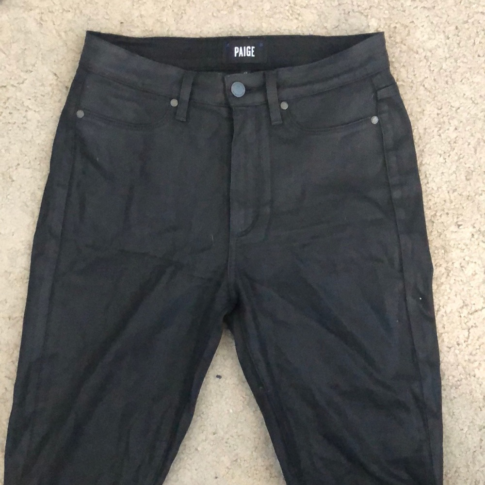 Paige Margot Ankle Coated High Rise Skinny Size 27